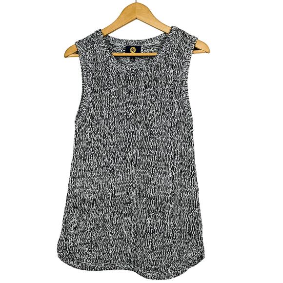 Adrienne Vitadini Open Knit Sleeveless Top Sweater Scoop Neck Casual - L - Picture 1 of 4